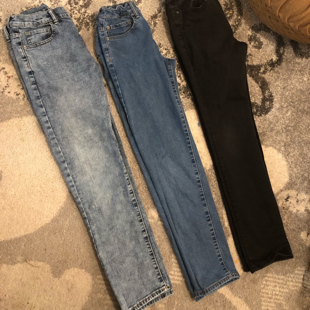Three Pairs Boys Jeans